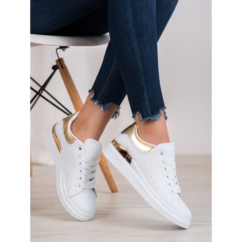 SHELOVET Muodikkaat urheilukengät valkoinen 2