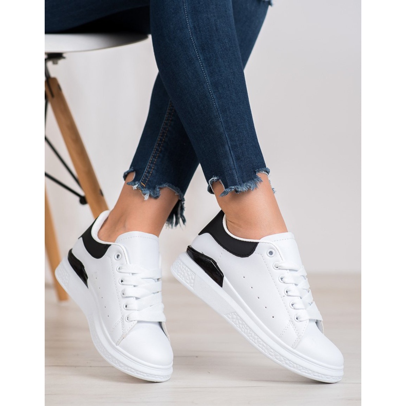 SHELOVET Muodikkaat urheilukengät valkoinen 1