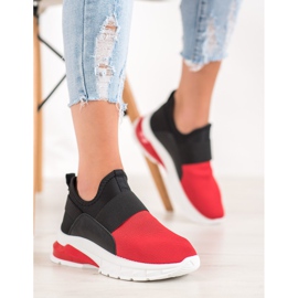 SHELOVET Urheilukengät musta punainen 2