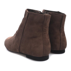 Suede Booties Chelsea saappaat 7-121 Khaki 1