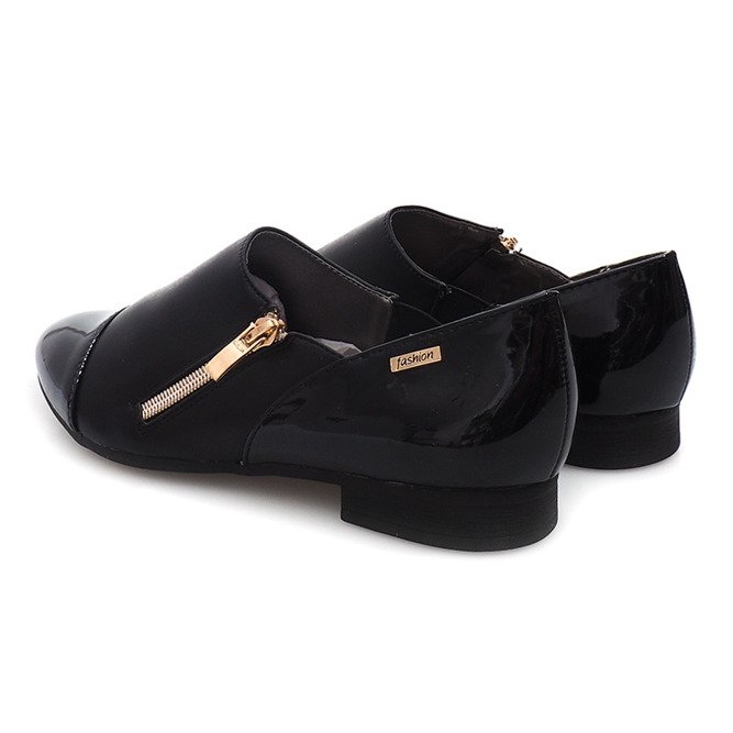 Klassiset kengät vetoketjulla 2060B musta 1