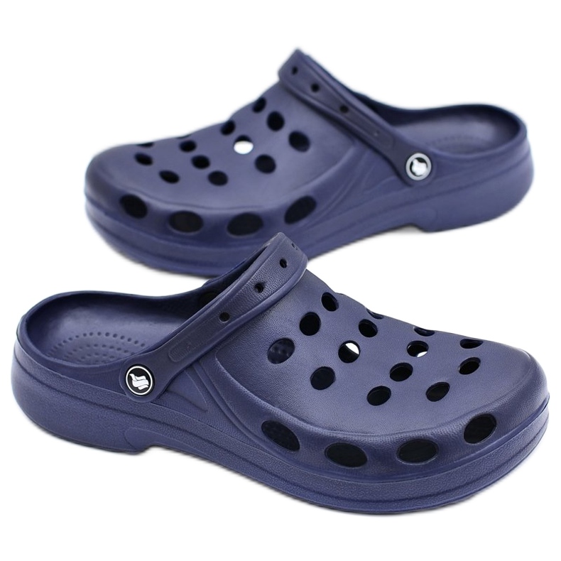 Flameshoes Miesten sandaalit Navy Blue Crocs tummansininen 2