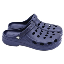 Flameshoes Miesten sandaalit Navy Blue Crocs laivastonsininen 1