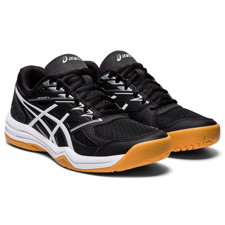 Asics Upcourt 4 W 1072A055-001 lentopallokengät monivärinen musta 1