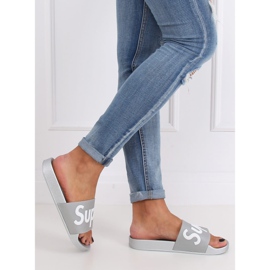 Harmaat ja hopeiset naisten tossut CK110 Silver 2