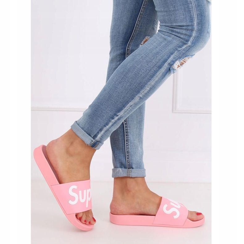 Vaaleanpunainen Naisten vaaleanpunaiset tossut CK110 Vaaleanpunainen 2