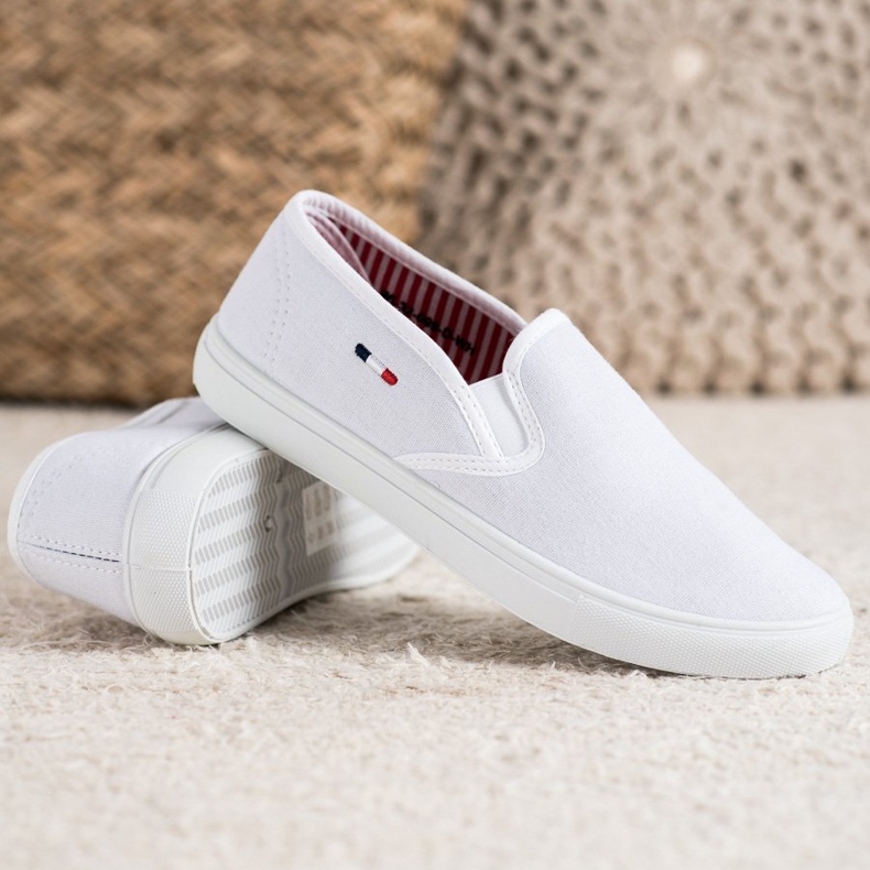 SHELOVET Valkoiset tekstiilikengät valkoinen 2