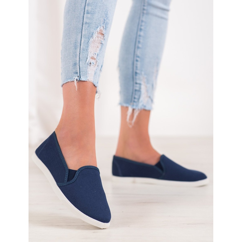 SHELOVET Mukavat Slip-On lenkkarit sininen 2
