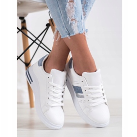 SHELOVET Tennarit, joissa mokkanahkat valkoinen 2