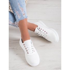 SHELOVET Avoimet lenkkarit Eco -nahkaa valkoinen 1