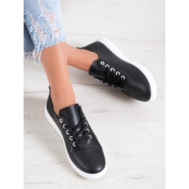 SHELOVET Avoimet lenkkarit Eco -nahkaa musta 1