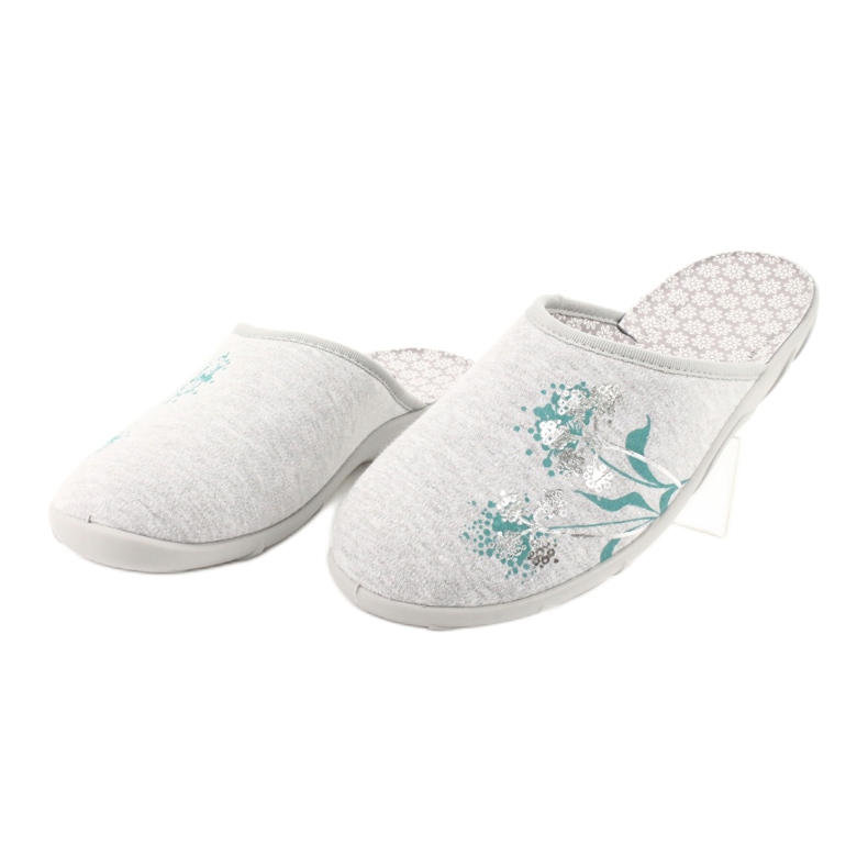 Befadon väriset naisten kengät 235D168 harmaa vihreä 2