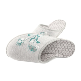 Befadon väriset naisten kengät 235D168 harmaa vihreä 4