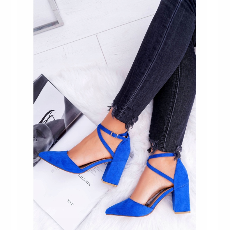 SEA Naisten pumput kantapäällä Spitz -ruiskukan liikenteessä sininen 4