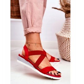 PS1 Naisten sandaalit Wedge Red Slip-on Harper punainen 1 PS1 Naisten sandaalit Wedge Red Slip-on Harper punainen 1