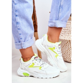 Naisten urheilukengät Valkoiset Lu Boo -kengät Keltainen Dazzle Me valkoinen 2