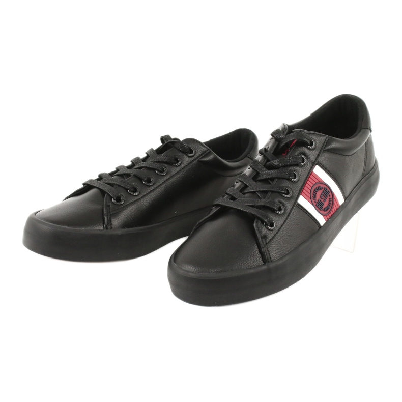 Big Star Naisten lenkkarit Eco-Leather GG174111 mustalla valkoinen 2