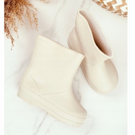 Lasten beige klassiset kumiset kalosit Lullaby 1