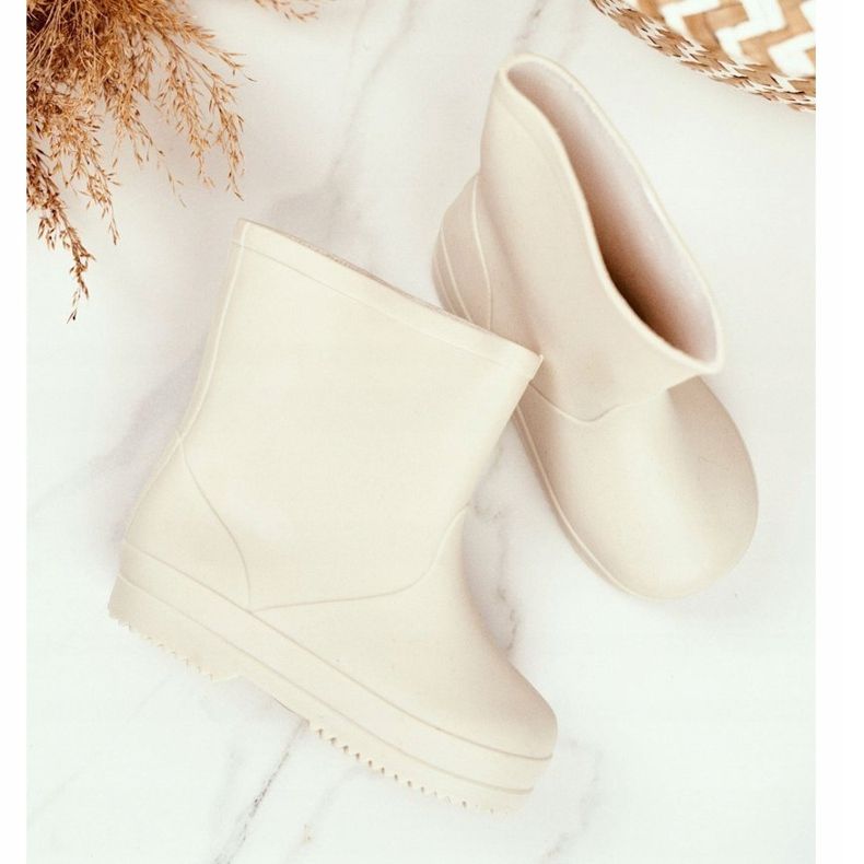 Lasten beige klassiset kumiset kalosit Lullaby 1