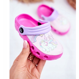 Lasten tohvelit Vaahto Crocs Pink Ponies Pony vaaleanpunainen 2
