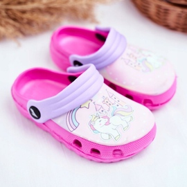 Lasten tohvelit Vaahto Crocs Pink Ponies Pony vaaleanpunainen 1