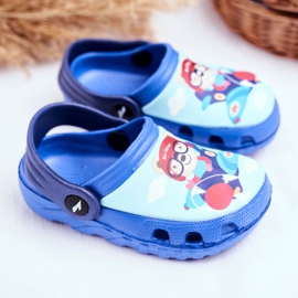Lasten tohvelit Vaahto Crocs Blue Teddy Bear Pilot SuperFly sininen 2