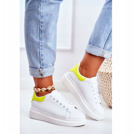 Naisten urheilukengät Lu Boo Valkoinen Matilda keltainen 2