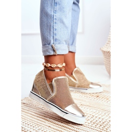 Naisten Lu Boo -tennarit, joissa mesh Golden Morgono kultainen 1