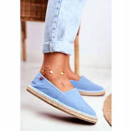 Naisten Espadrilles punottu Sole Blue Big Star DD274A153 sininen 2