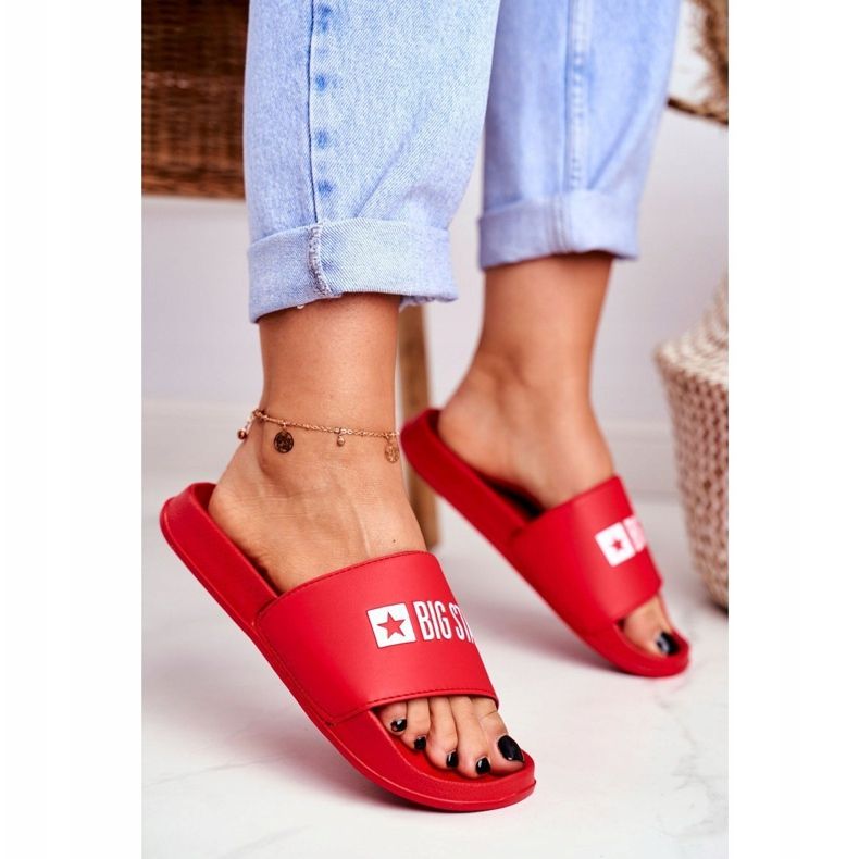 Naisten tossut Big Star Red GG274041 punainen 1