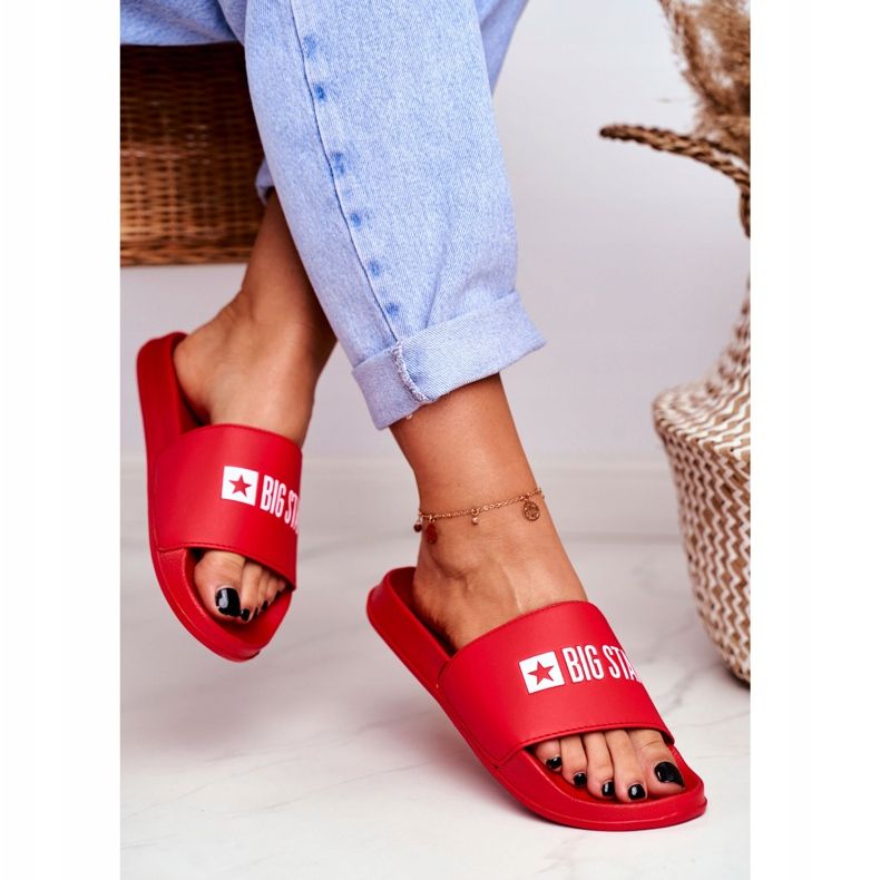 Naisten tossut Big Star Red GG274041 punainen 2