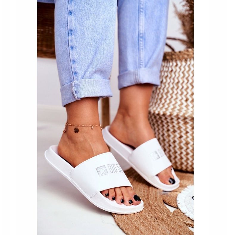 Naisten tossut Big Star Classic White GG274044 valkoinen 1