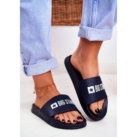 Naisten tossut Big Star Classic Navy Blue GG274043 laivastonsininen 1