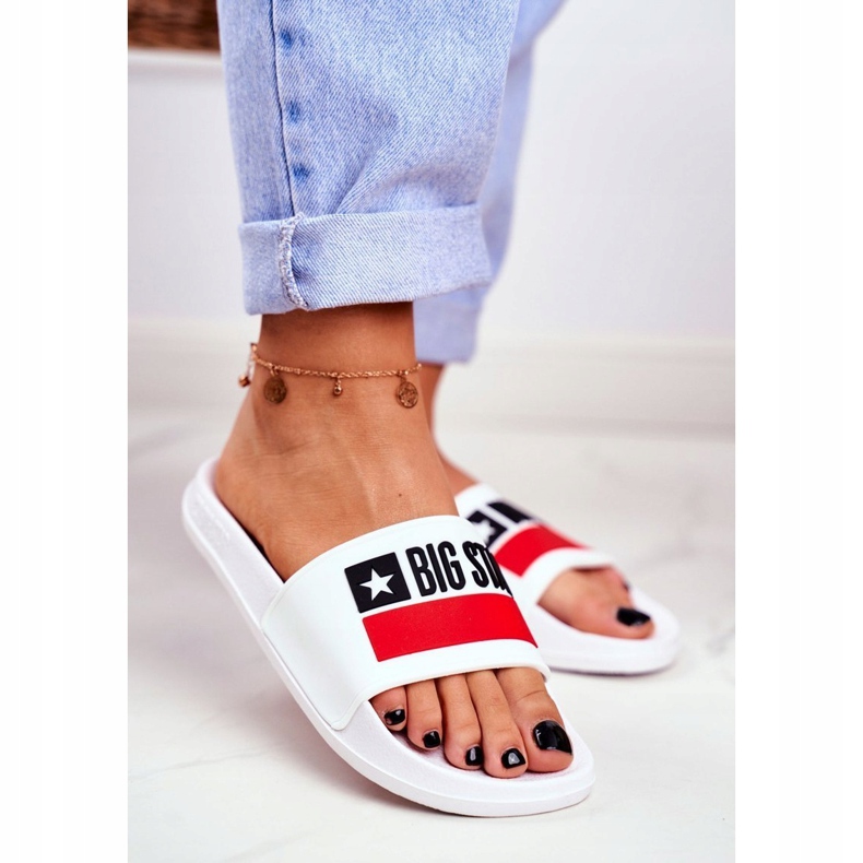 Naisten tossut Big Star Classic White GG274047 valkoinen 1