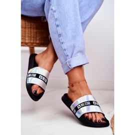 Naisten tossut Big Star Silver Holo GG274005 harmaa 2