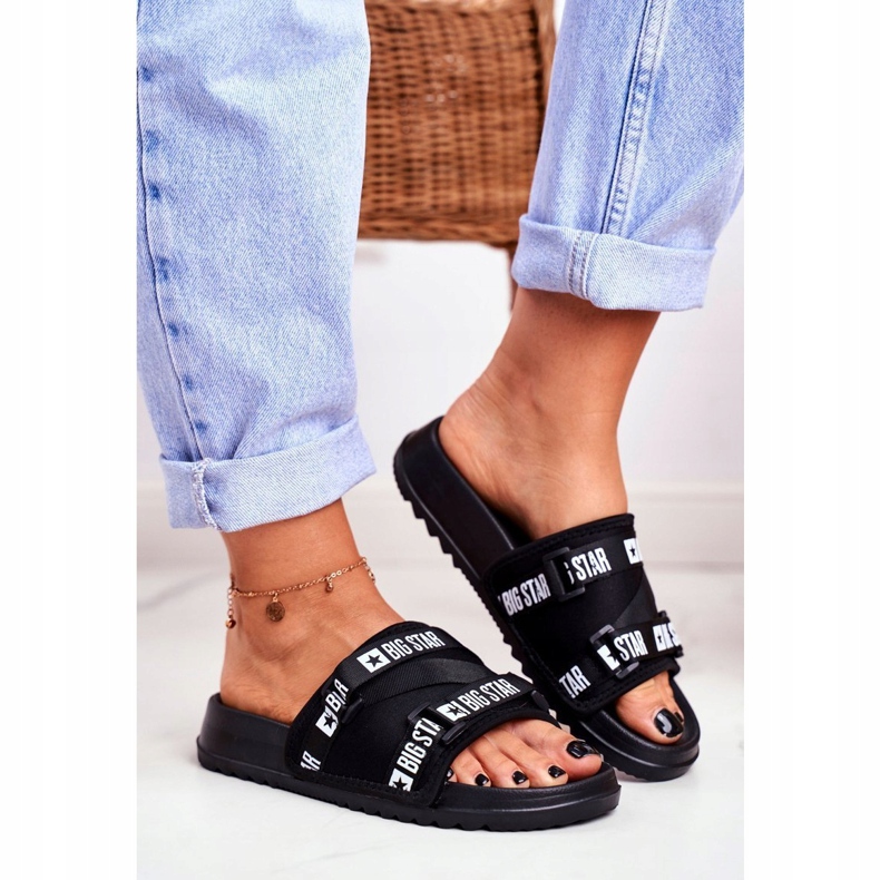 Naisten tossut Big Star Military Black GG274018 musta 1