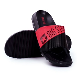 Miesten tossut Big Star Rubber Black GG174913 musta punainen 1