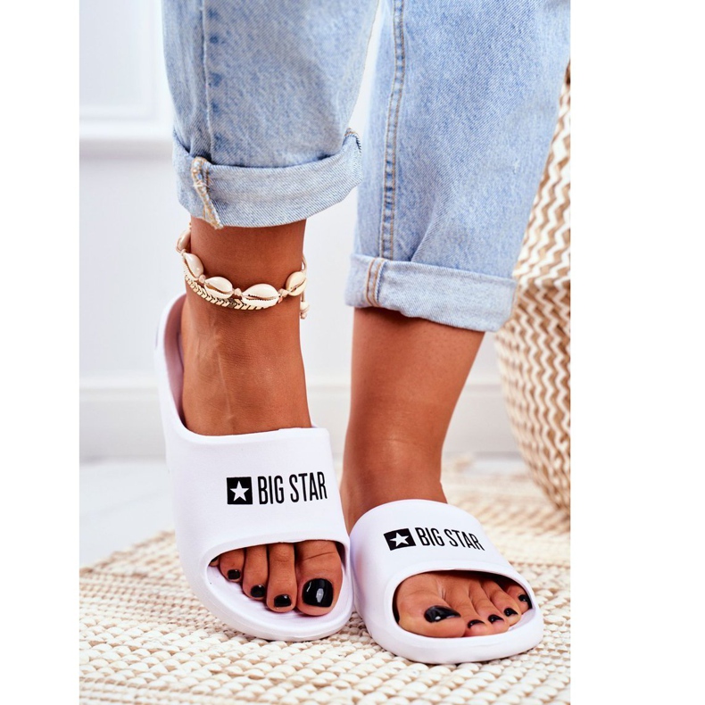 Naisten tossut Big Star Air White GG274A026 valkoinen 1