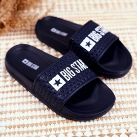 Lasten tohvelit Big Star Navy Blue Tikattu GG374802 laivastonsininen 1