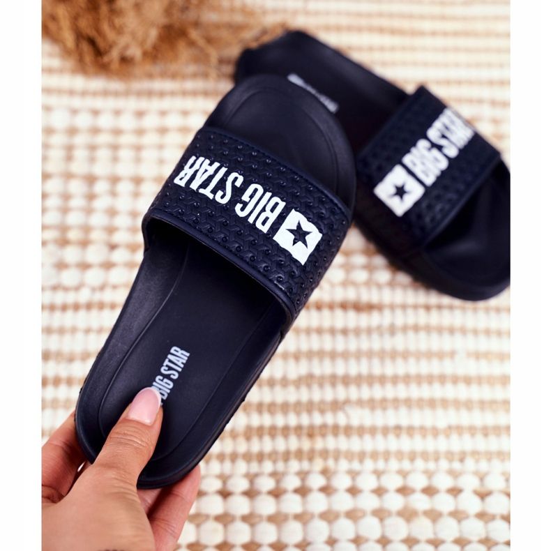 Lasten tohvelit Big Star Navy Blue Tikattu GG374802 laivastonsininen 2