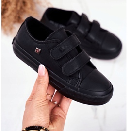Lasten kengät Tennarit Big Star Velcro Black GG374009 musta 2