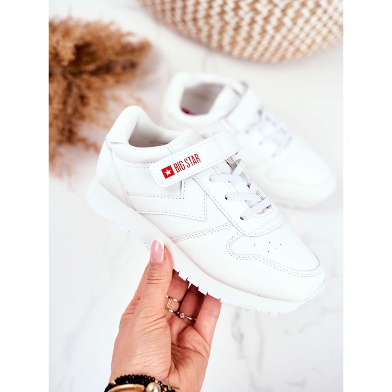 Urheilu Lasten kengät Big Star Velcro White GG374057 valkoinen 2