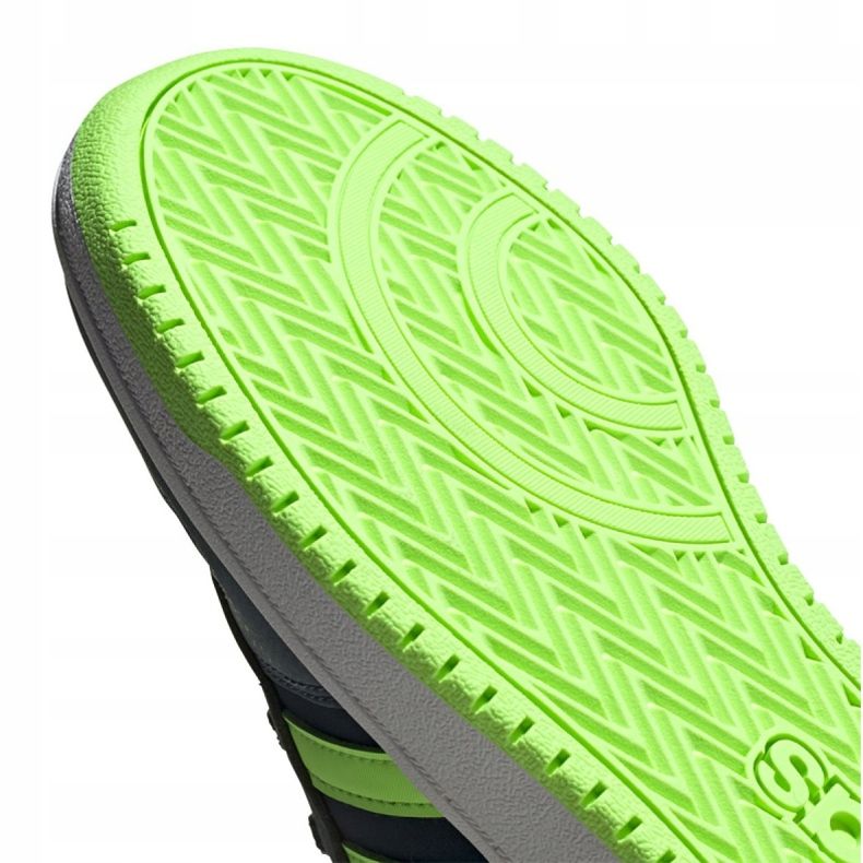 Adidas Hoops 2.0 Jr FW3171 kengät musta laivastonsininen vihreä 1
