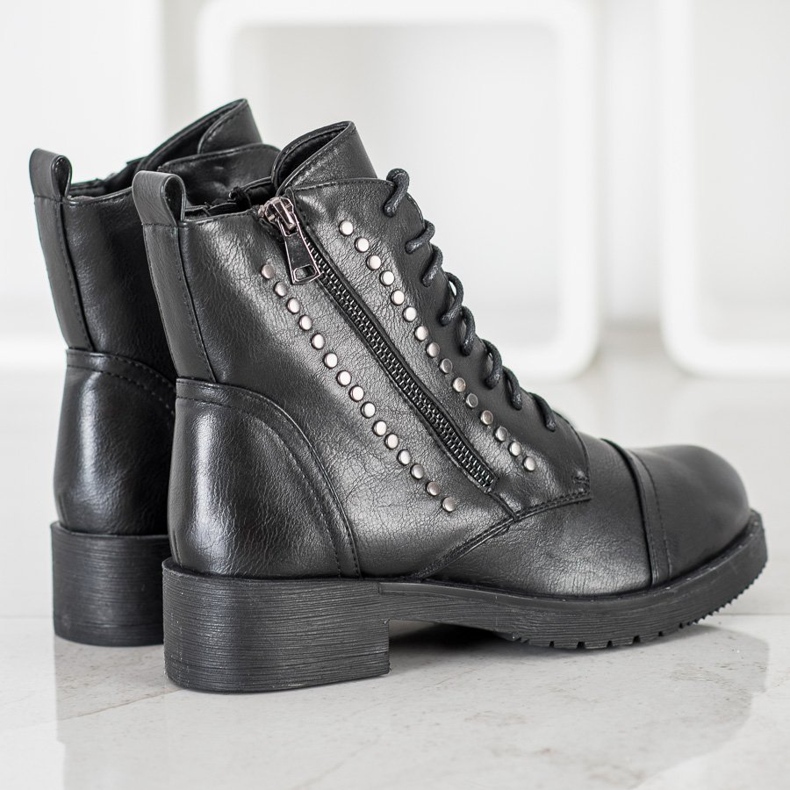 J. Star Lämpimät työntekijät tekojalokivillä musta 1