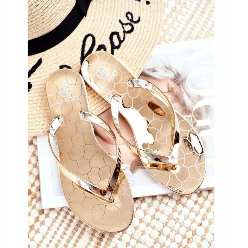 Lu Boo Metalliset varvastossut Kulta Eltoro Ii gat. kultainen 1