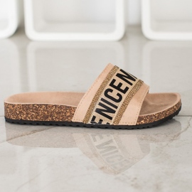 Evento Kivat kristallitossut beige 1