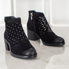 VINCEZA -harjakengät musta 1