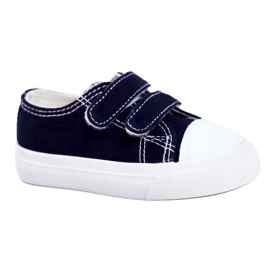 Apawwa Lasten lenkkarit Navy Blue Fanot tarranauhalla valkoinen tummansininen 2