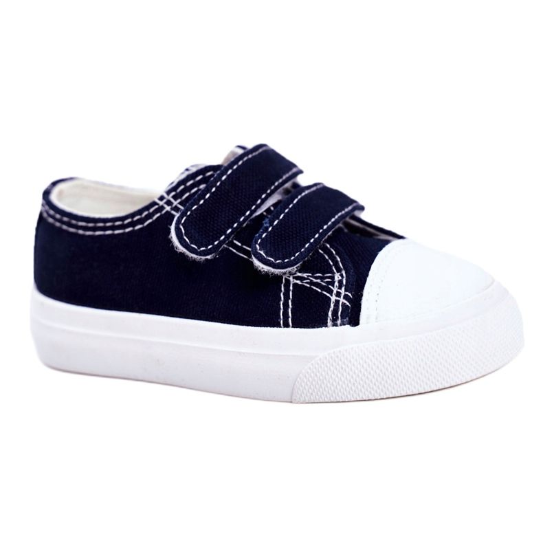 Apawwa Lasten lenkkarit Navy Blue Fanot tarranauhalla valkoinen tummansininen 3