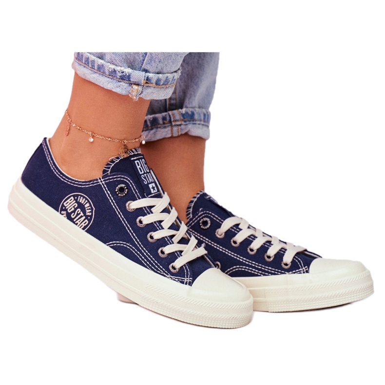 Naisten lenkkarit Big Star Navy Blue FF274125 tummansininen monivärinen 3